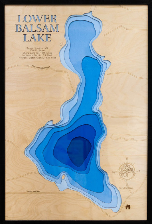 Lower Balsam Lake in Itasca County, Minnesota