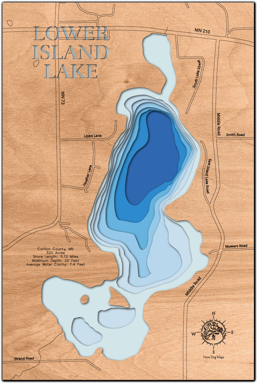 Lower Island Lake in Carlton County, MN, Near Cromwell