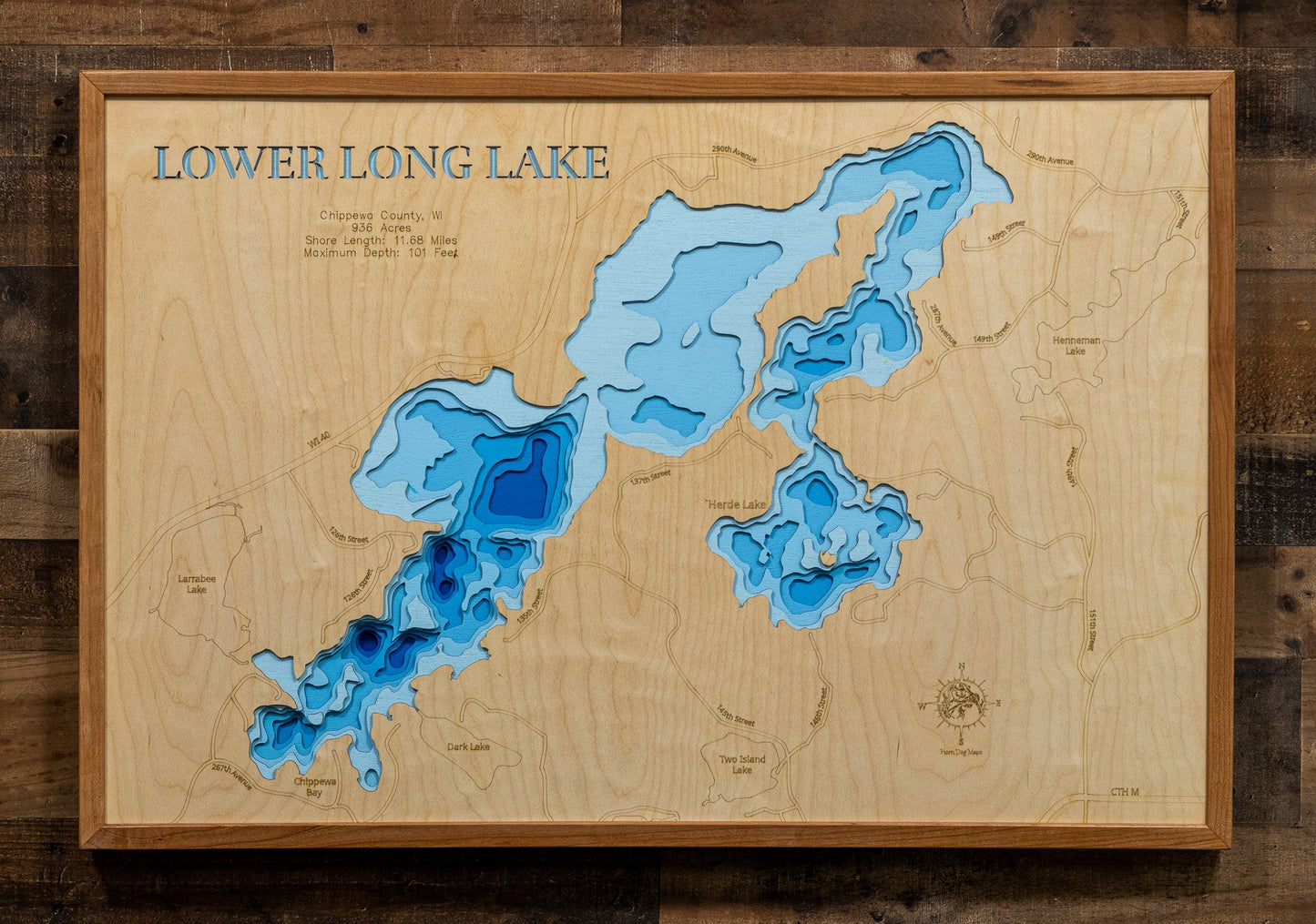 Long Lake, Also known as Lower Long Lake in Chippewa County, Wisconsin