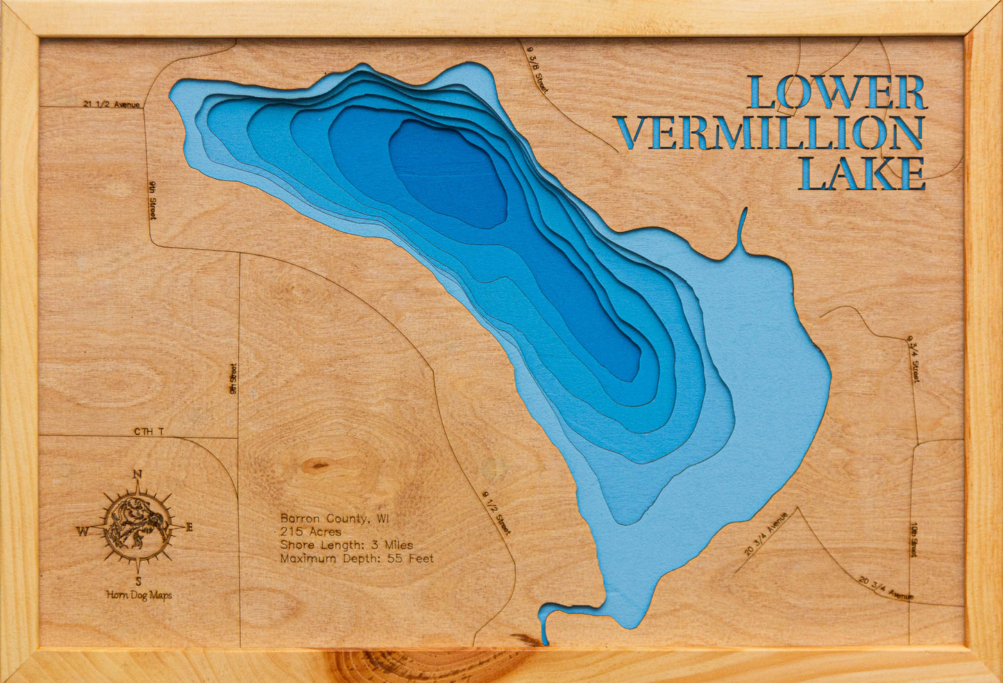 Lower Vermillion Lake in Barron County, Wisconsin