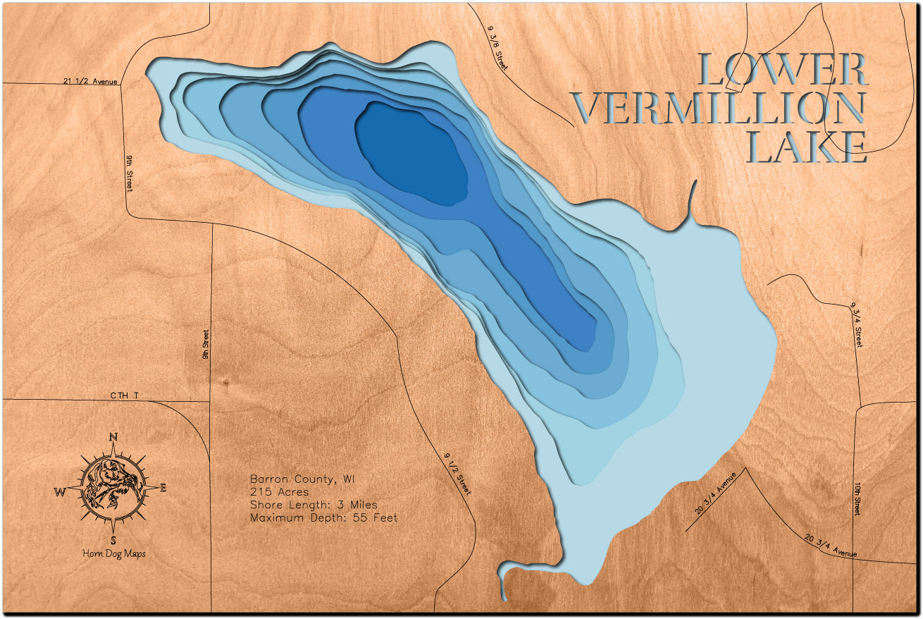 Lower Vermillion Lake in Barron County, Wisconsin