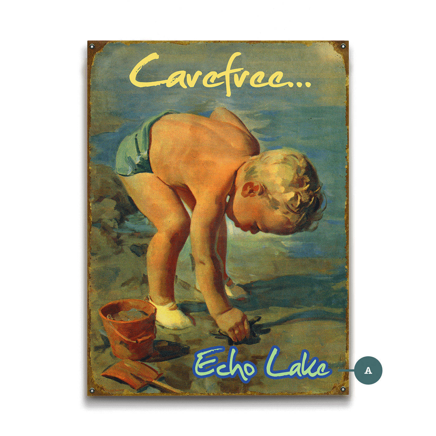 Carefree Lakeside Living - Wood & Metal Wall Art