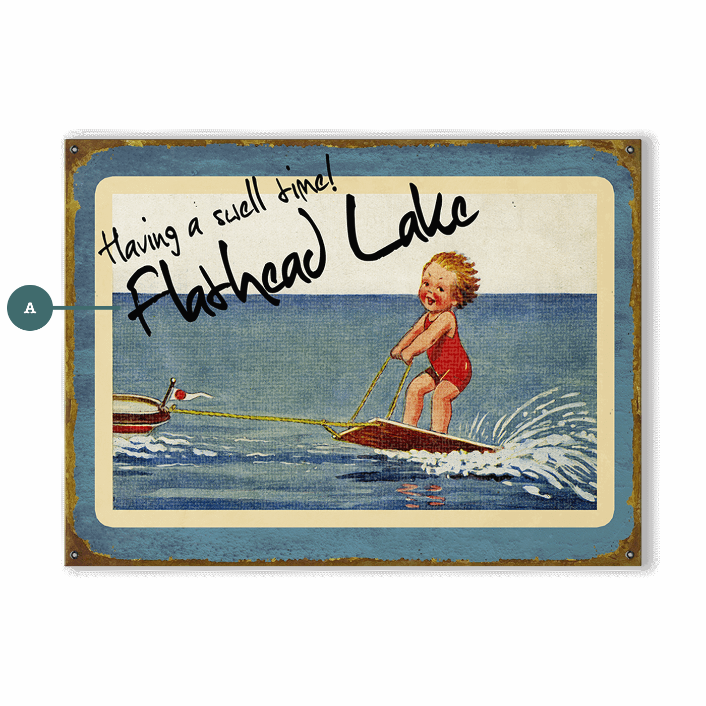A Swell Time! - Wood & Metal Wall Art
