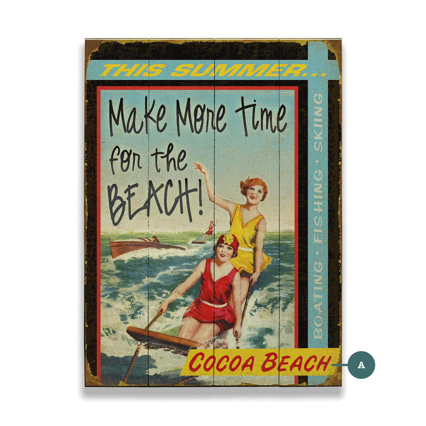 Make More Time for the Beach - Wood & Metal Wall Art
