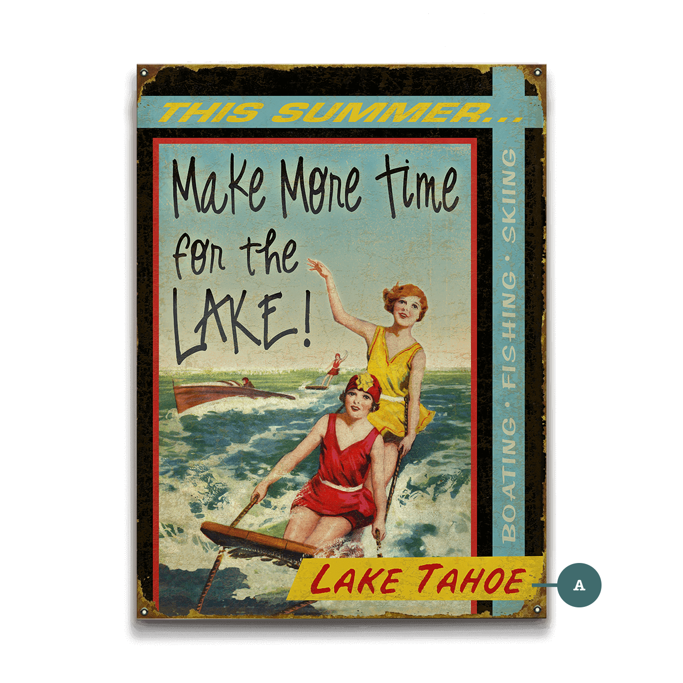 Make More Time for the Lake - Wood & Metal Wall Art