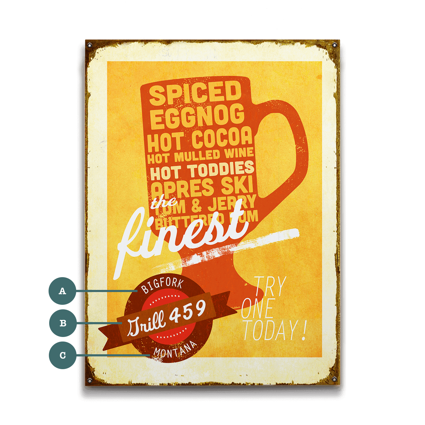 The Finest Hot Toddies - Wood & Metal Wall Art