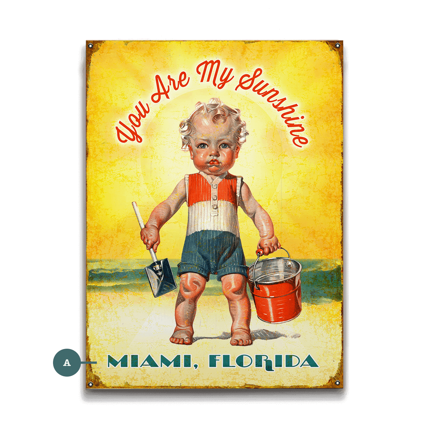 You Are My Sunshine- Wood & Metal Wall Art