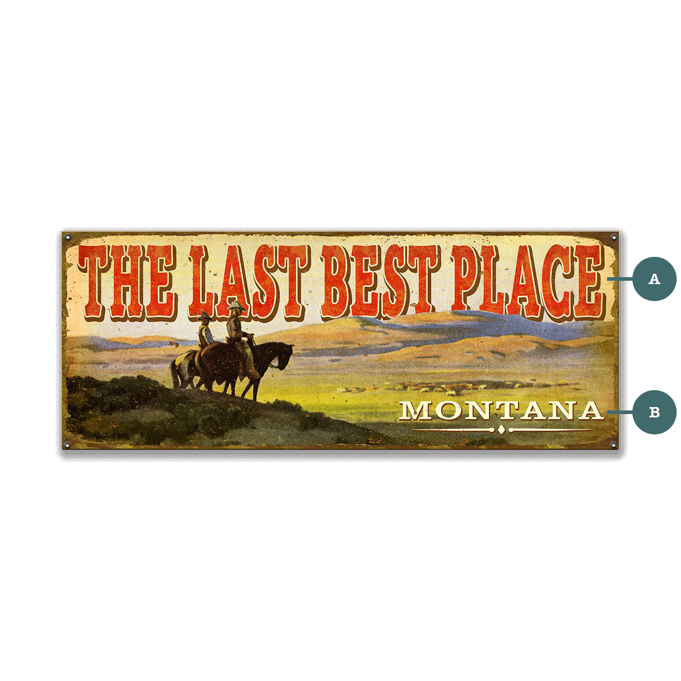 The Last Best Place - Wood & Metal Wall Art