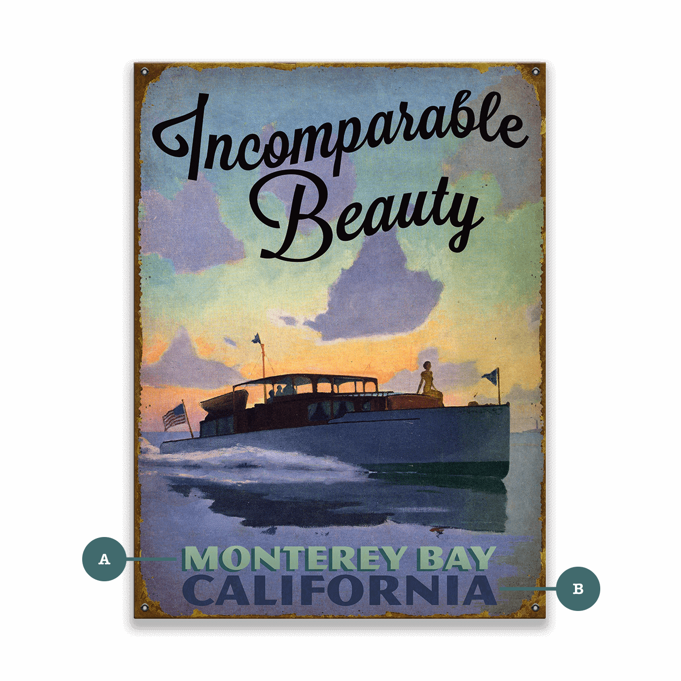Incomparable Beauty - Wood & Metal Wall Art
