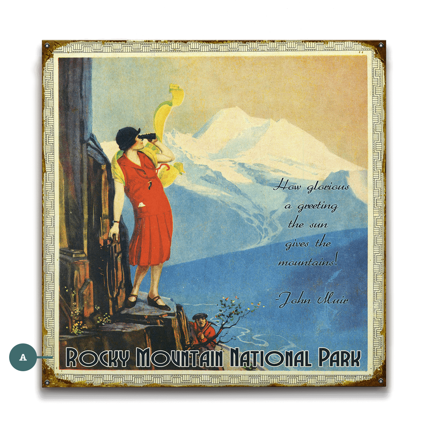 Mountain View Serenity - Wood & Metal Wall Art