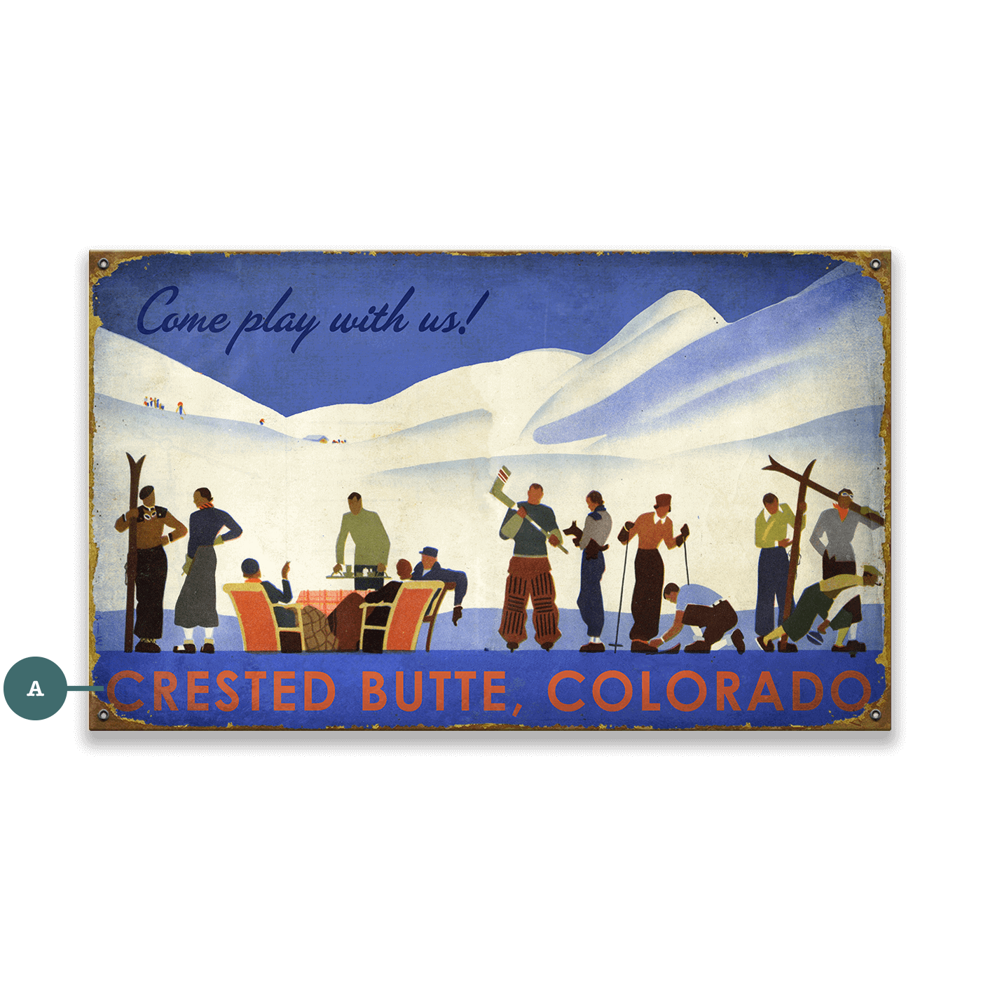 Come Play With Us! - Wood & Metal Wall Art