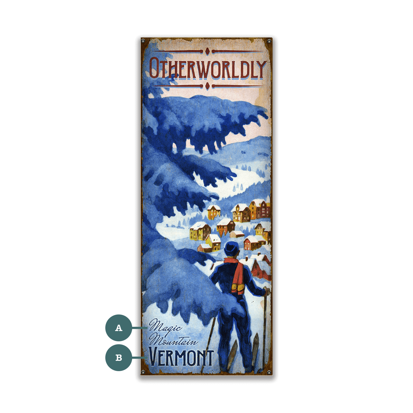 Otherworldly - Wood & Metal Wall Art