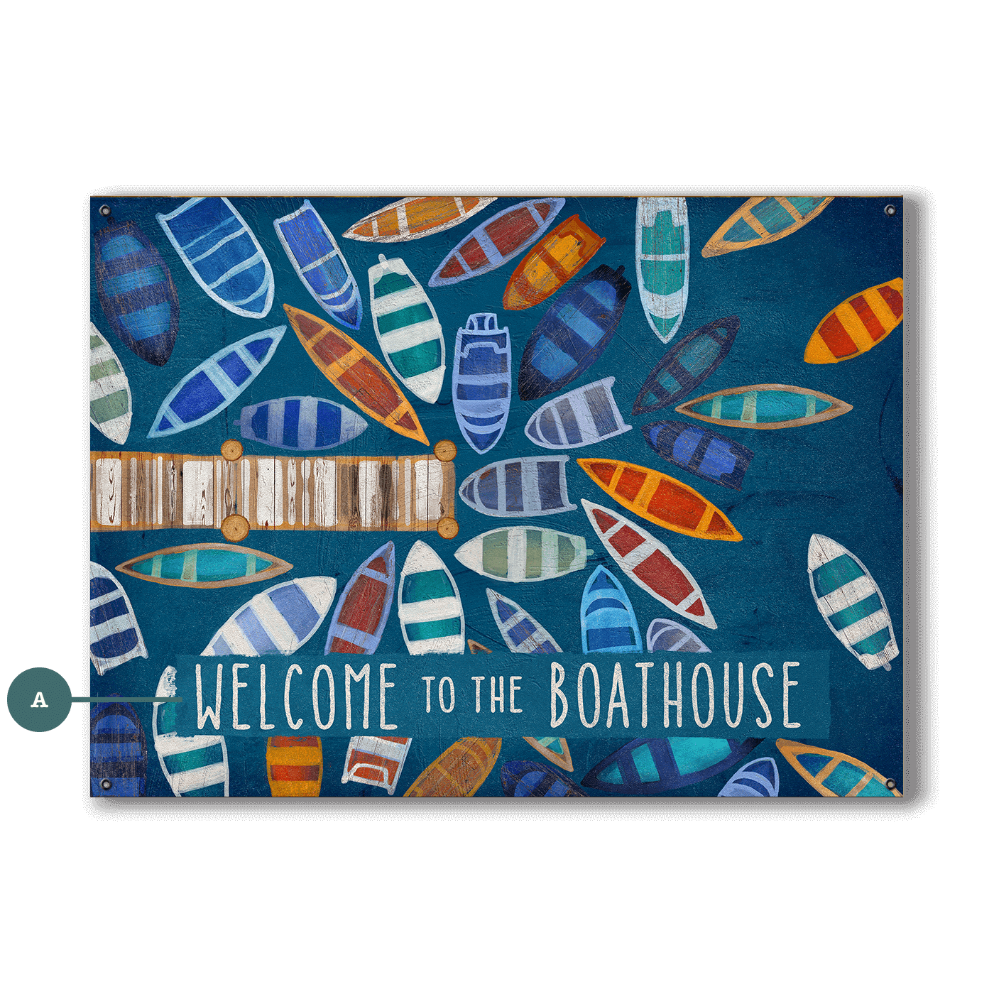 Dockside Delight - Wood & Metal Wall Art