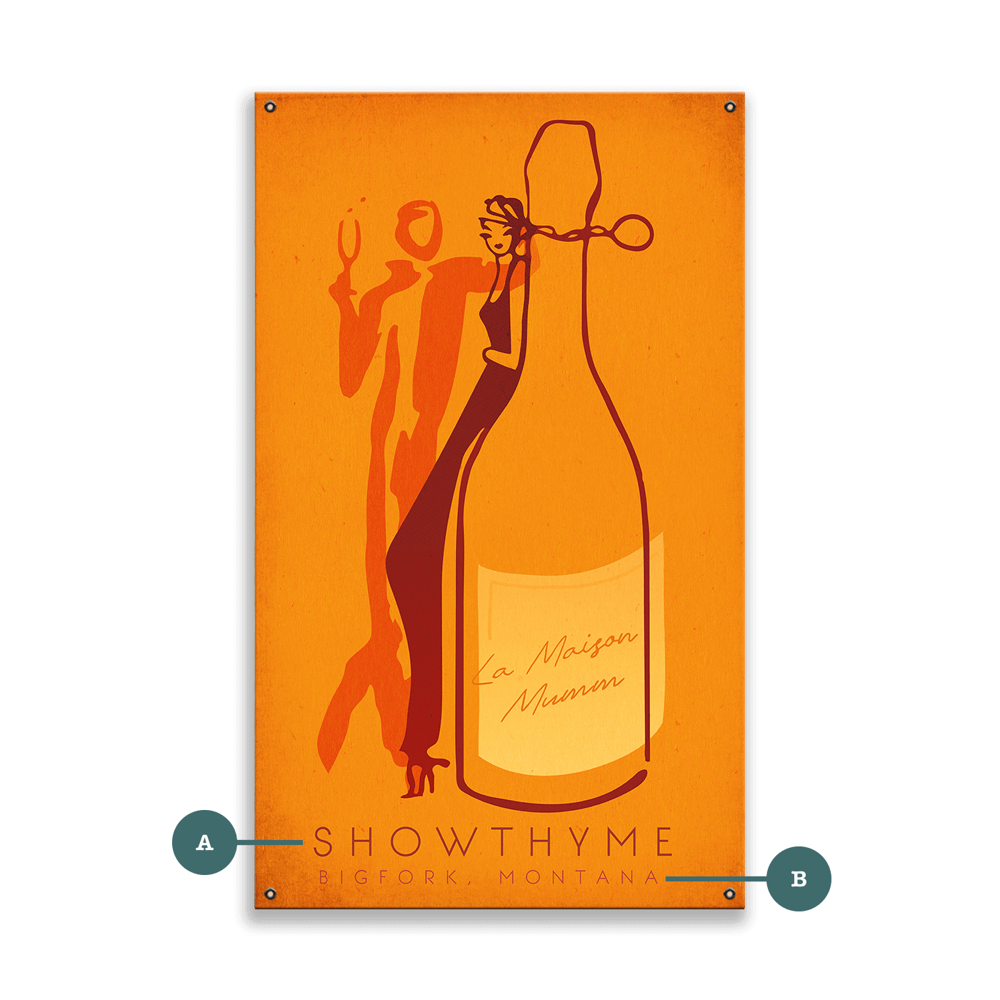 Silhouette of Taste - Wood & Metal Wall Art