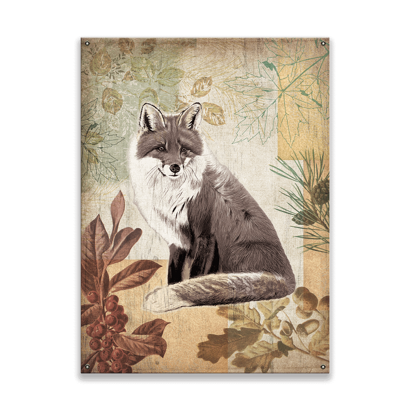Wildwood Fox - Wood & Metal Wall Art