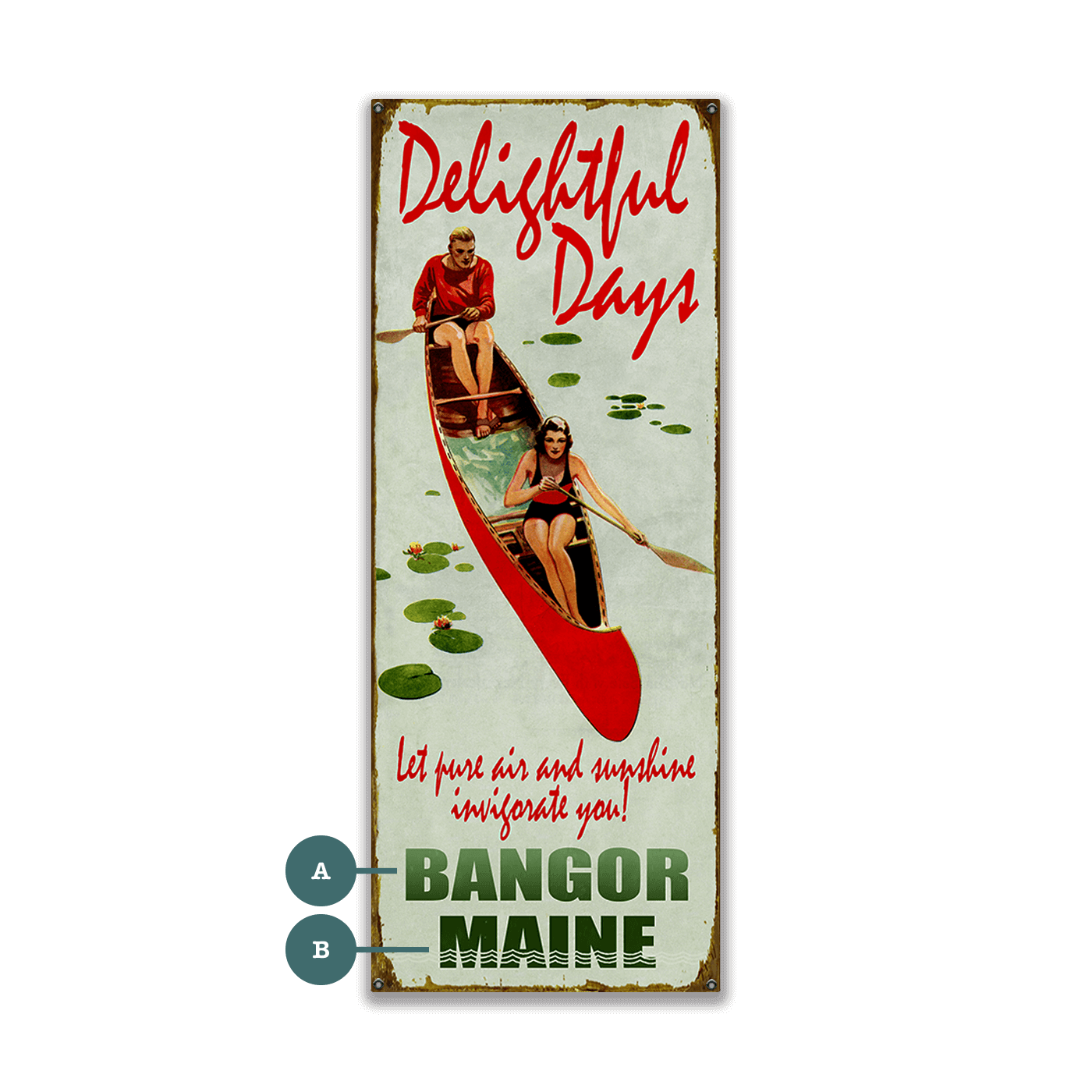 Delightful Days - Wood & Metal Wall Art