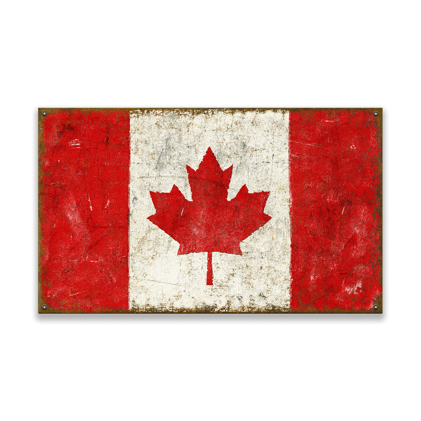 Canadian Flag - Wood & Metal Wall Art