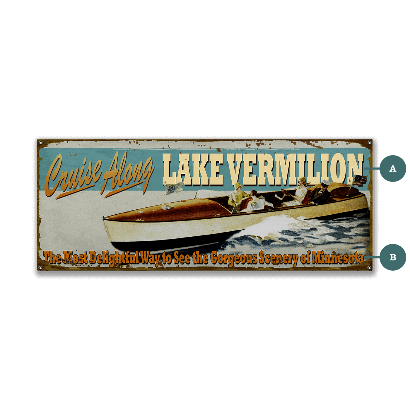Cruise Along - Wood & Metal Wall Art