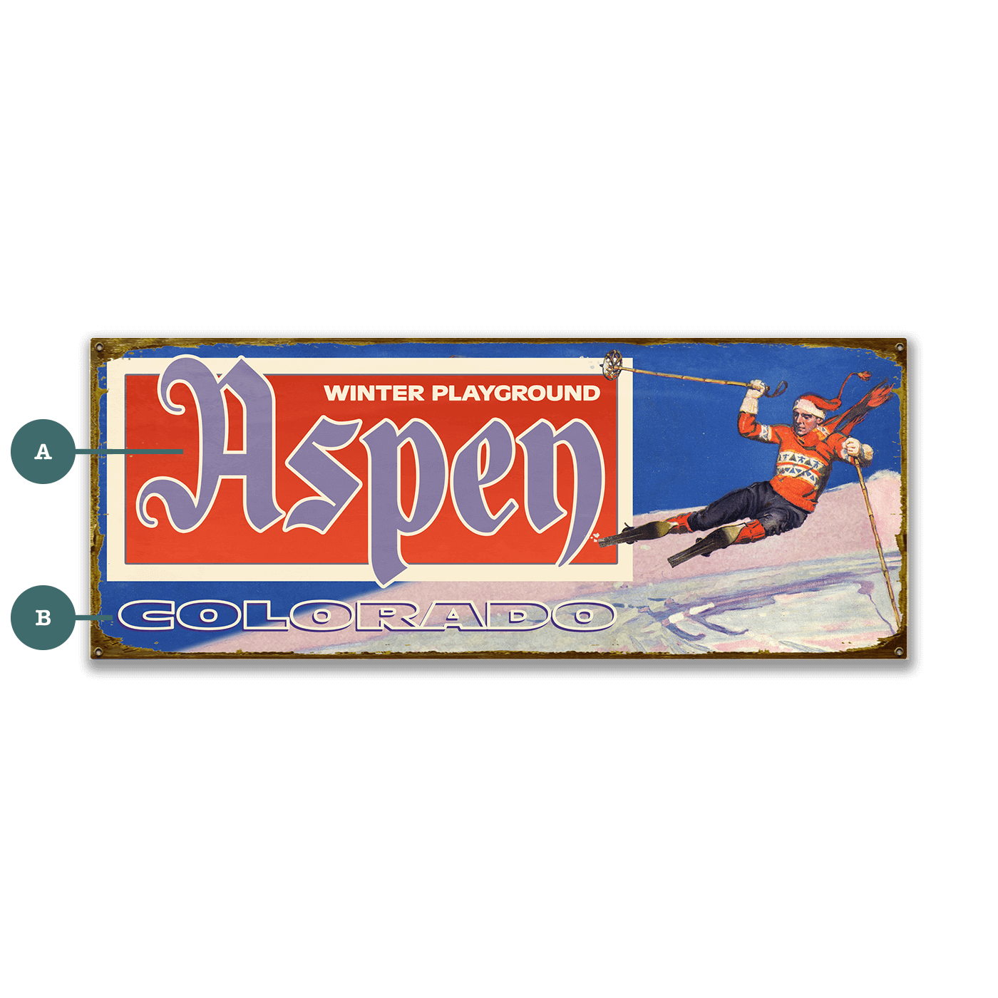 Winter Playground - Wood & Metal Wall Art