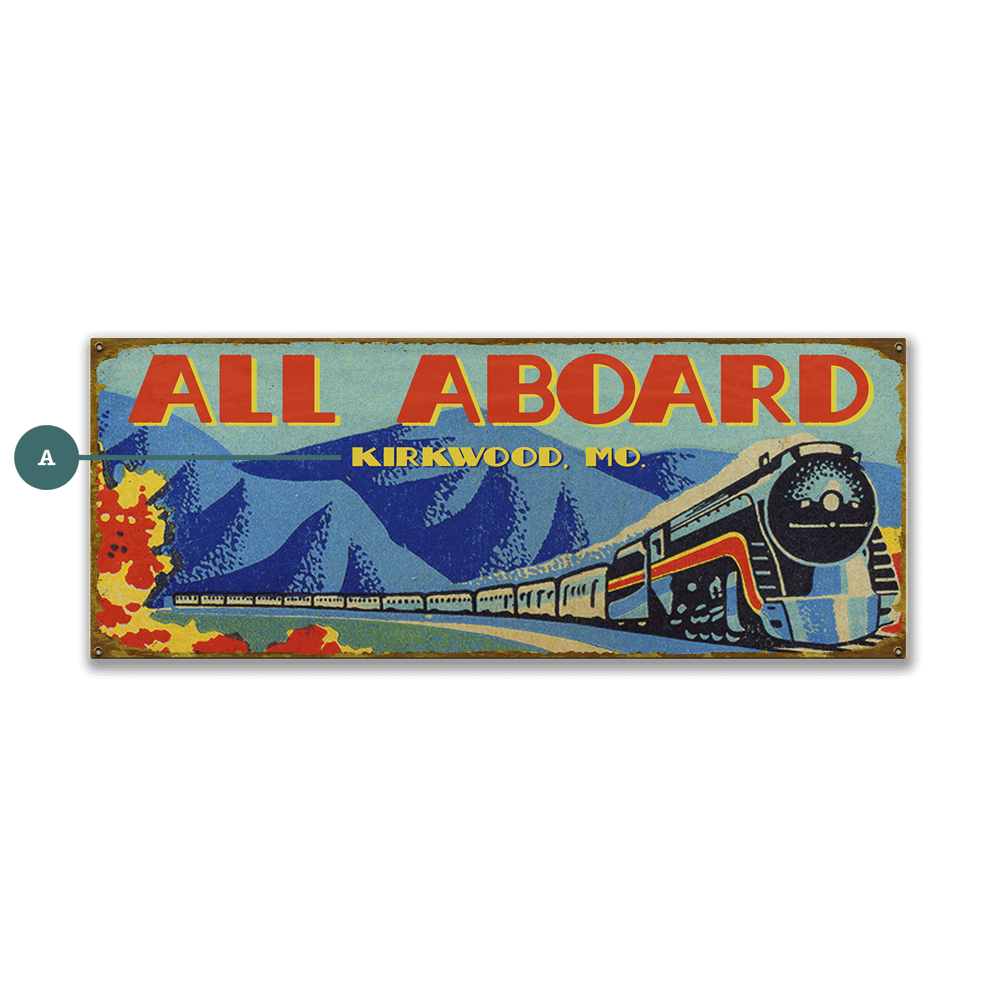 All Aboard! - Wood & Metal Wall Art