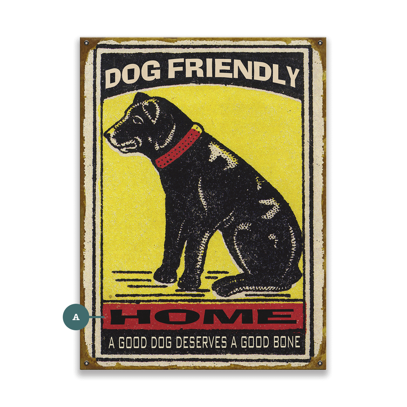 Dog Friendly Home - Wood & Metal Wall Art