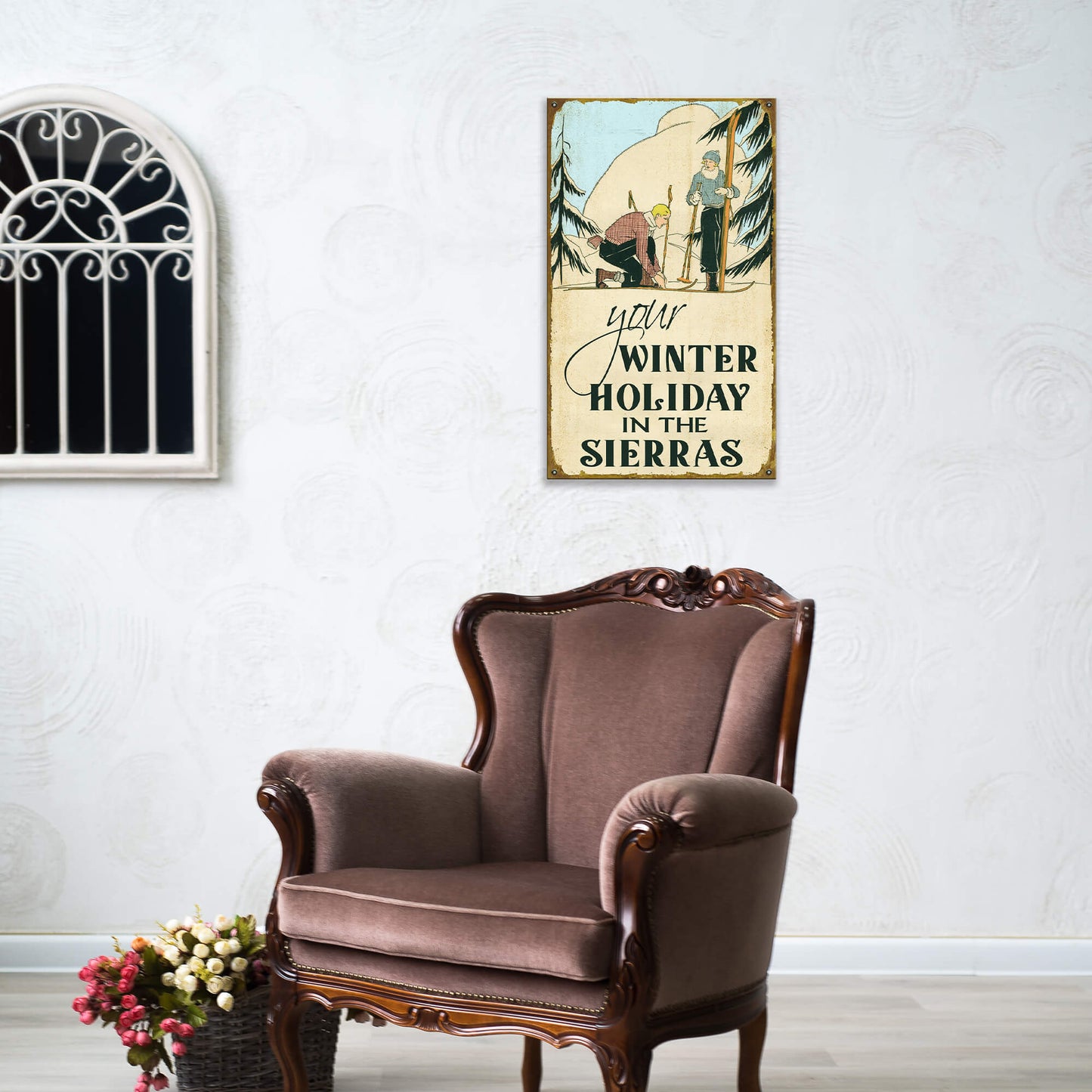 Gear Up for Your Winter Holiday - Wood & Metal Wall Art