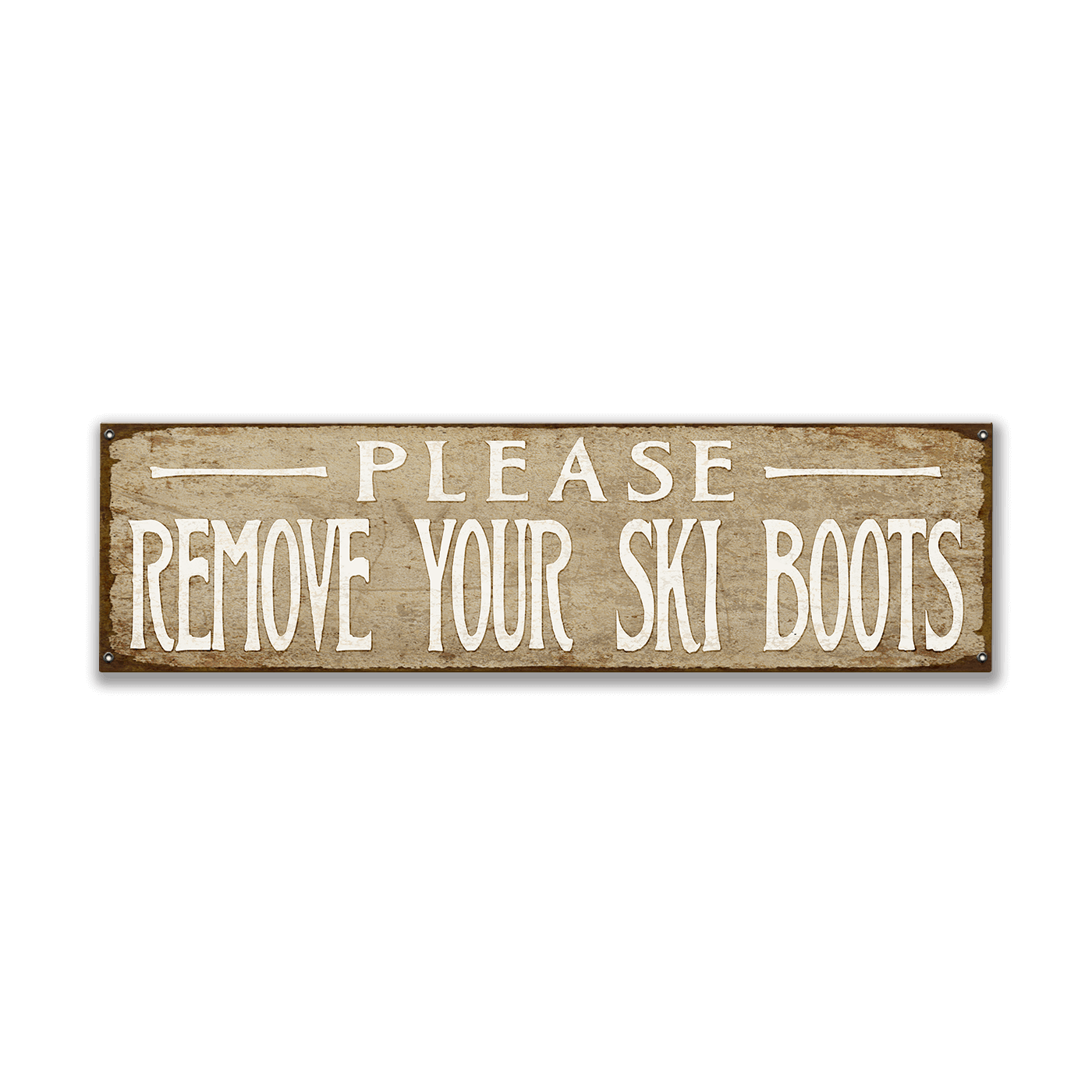 Please Remove Boots: Generic - Wood & Metal Wall Art