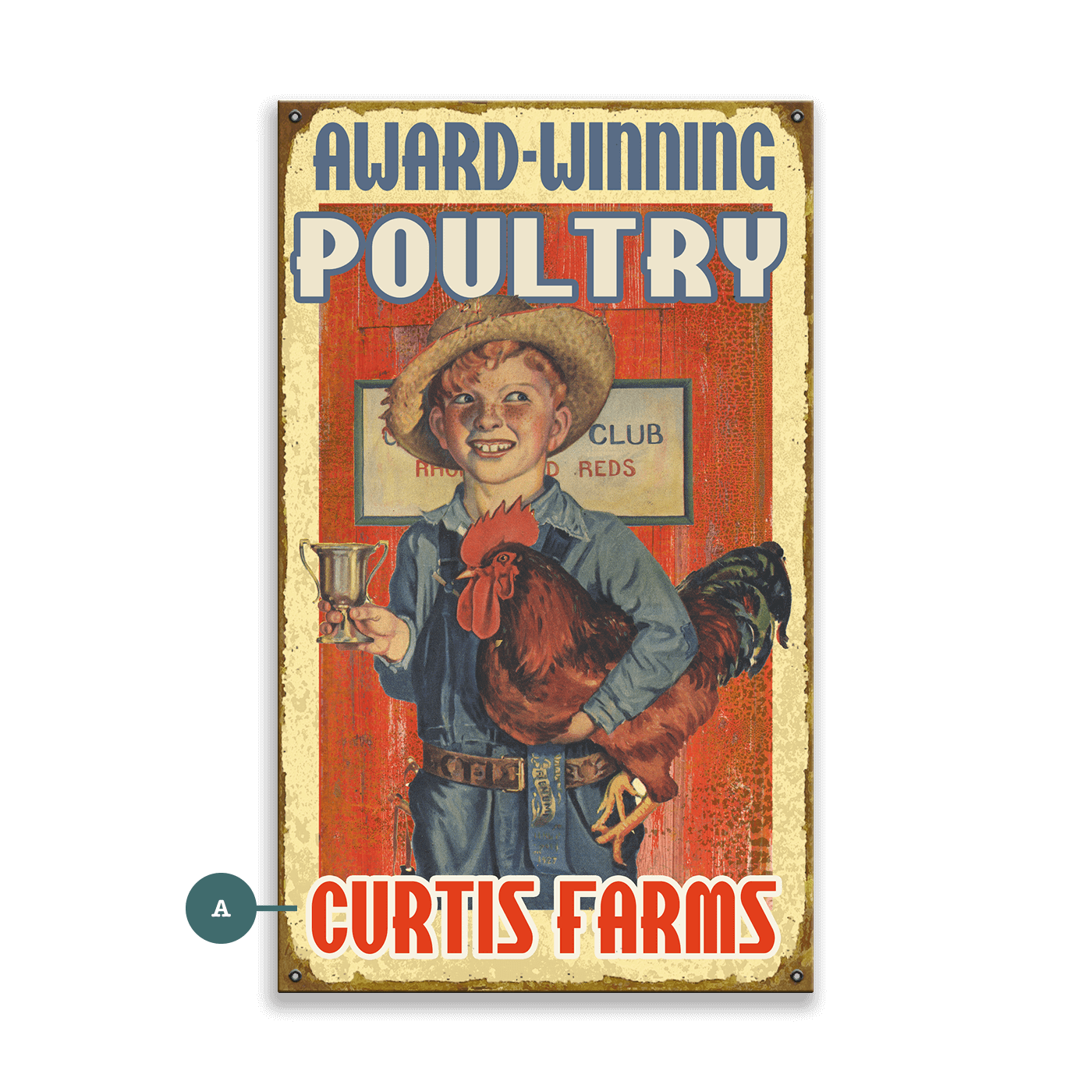Award-Winning Poultry - Wood & Metal Wall Art