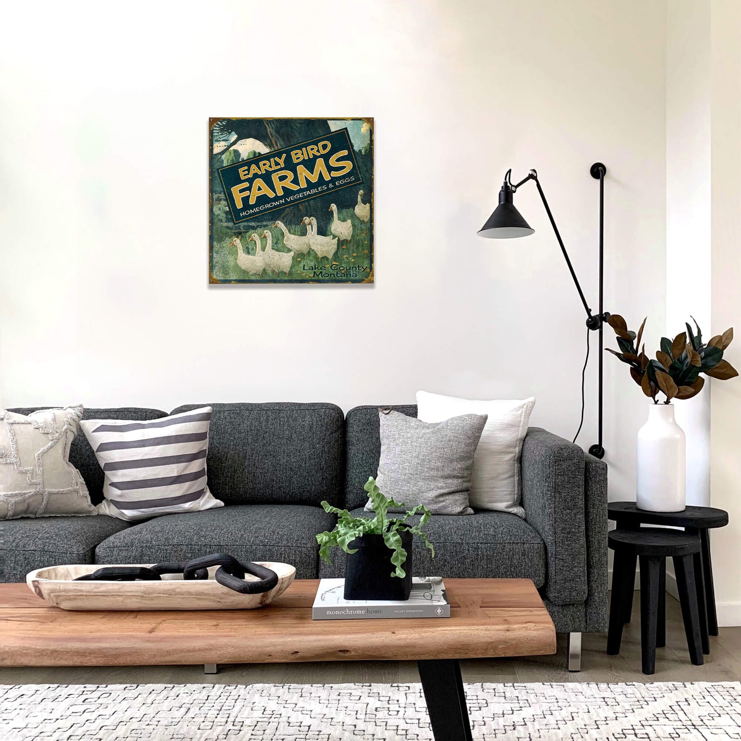 Early Bird Farms - Wood & Metal Wall Art