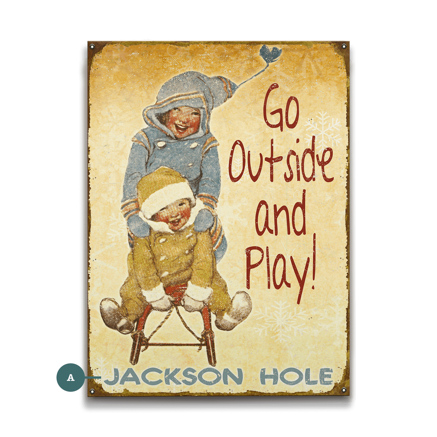 Go Outside and Play! - Wood & Metal Wall Art