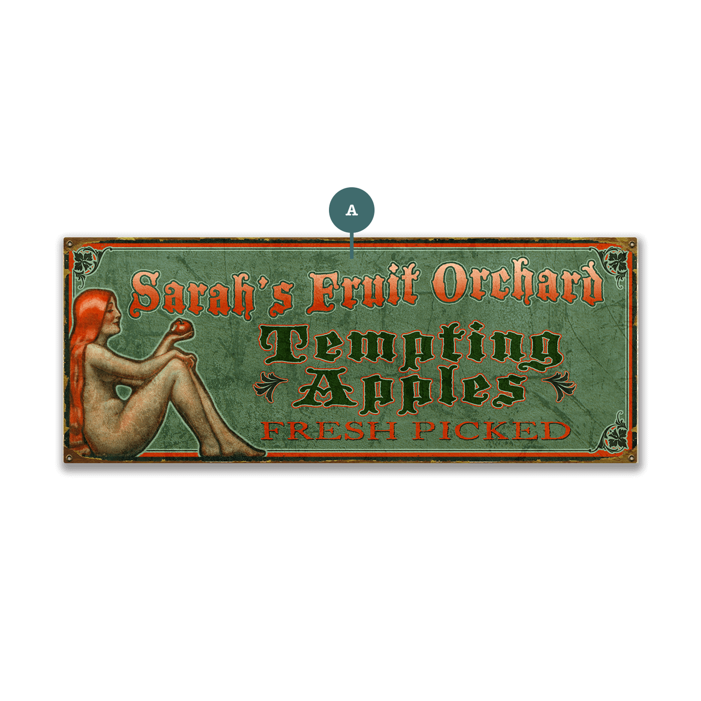 Tempting Apples - Wood & Metal Wall Art