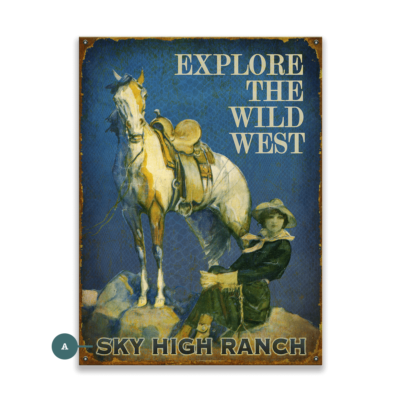 Explore the Wild West - Wood & Metal Wall Art