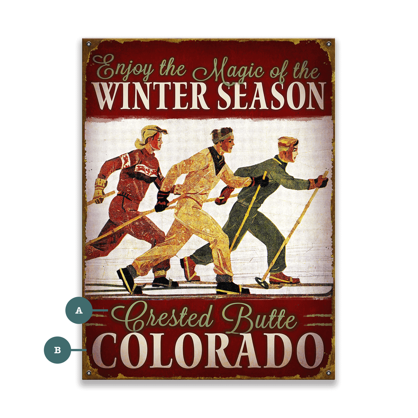 Enjoy the Magic of the Winter Season - Wood & Metal Wall Art