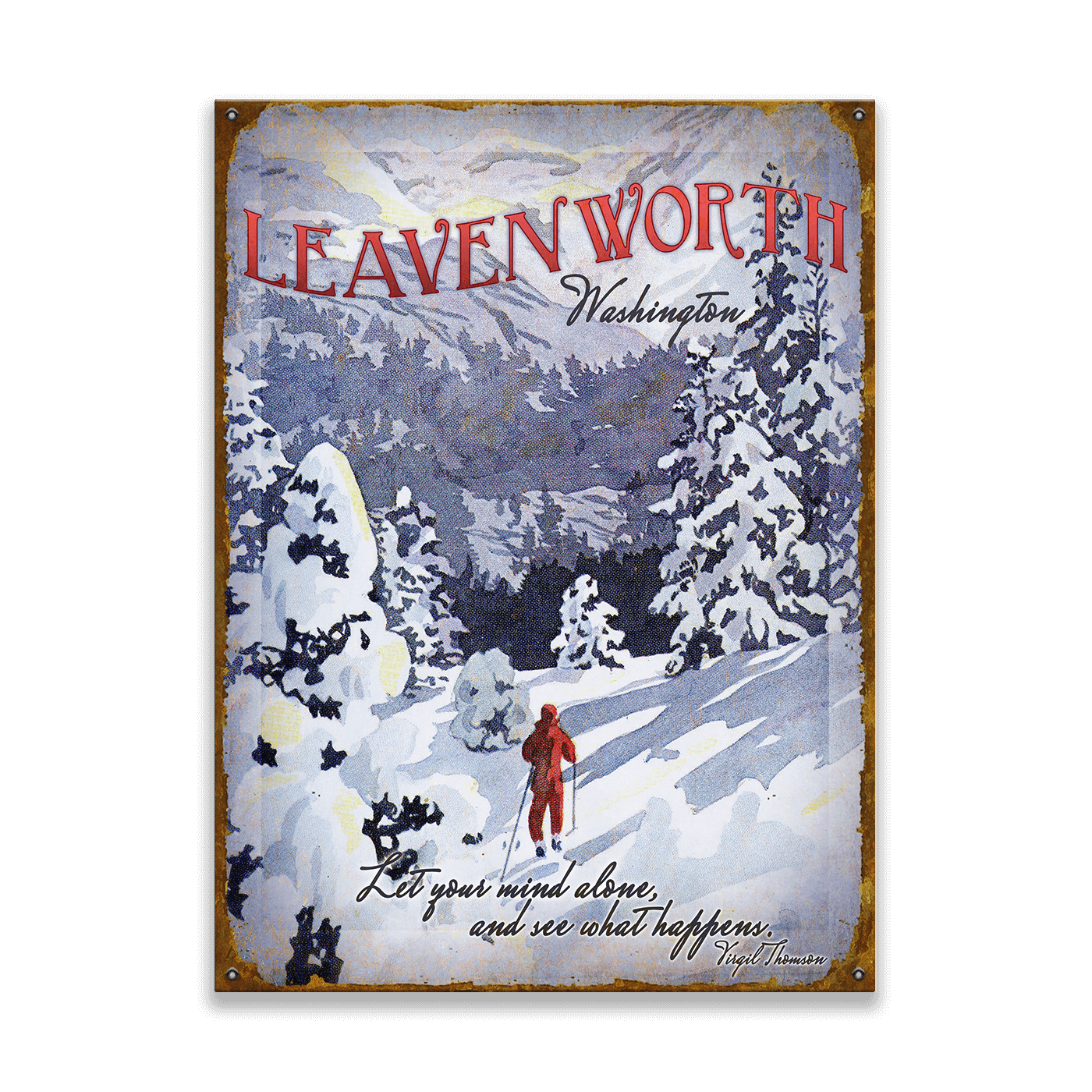 Let Your Mind Alone: Virgil Thomson - Wood & Metal Wall Art
