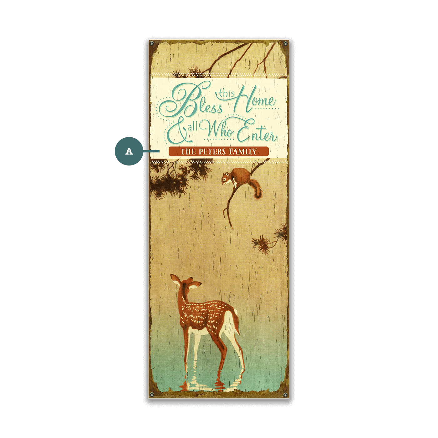 Bless this Home and all Who Enter - Wood & Metal Wall Art