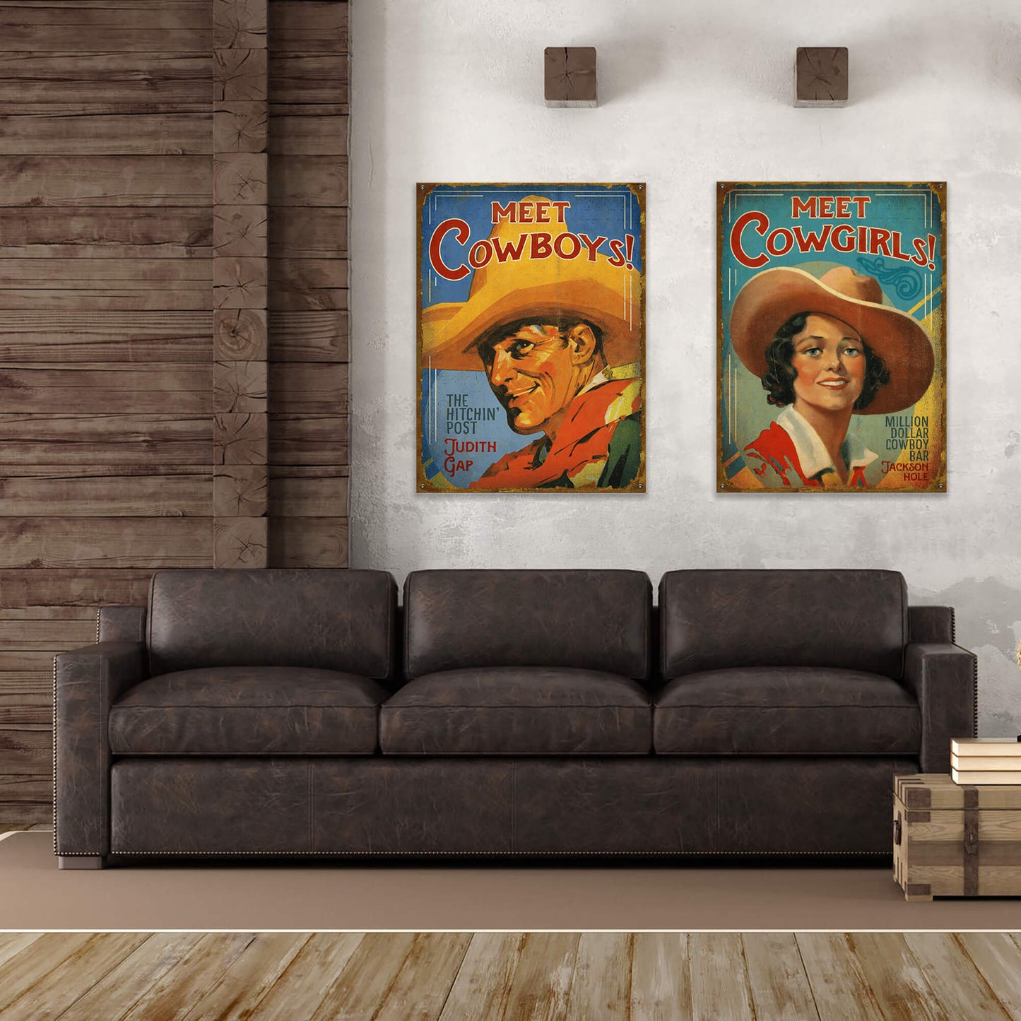 Meet Cowgirls - Wood & Metal Wall Art