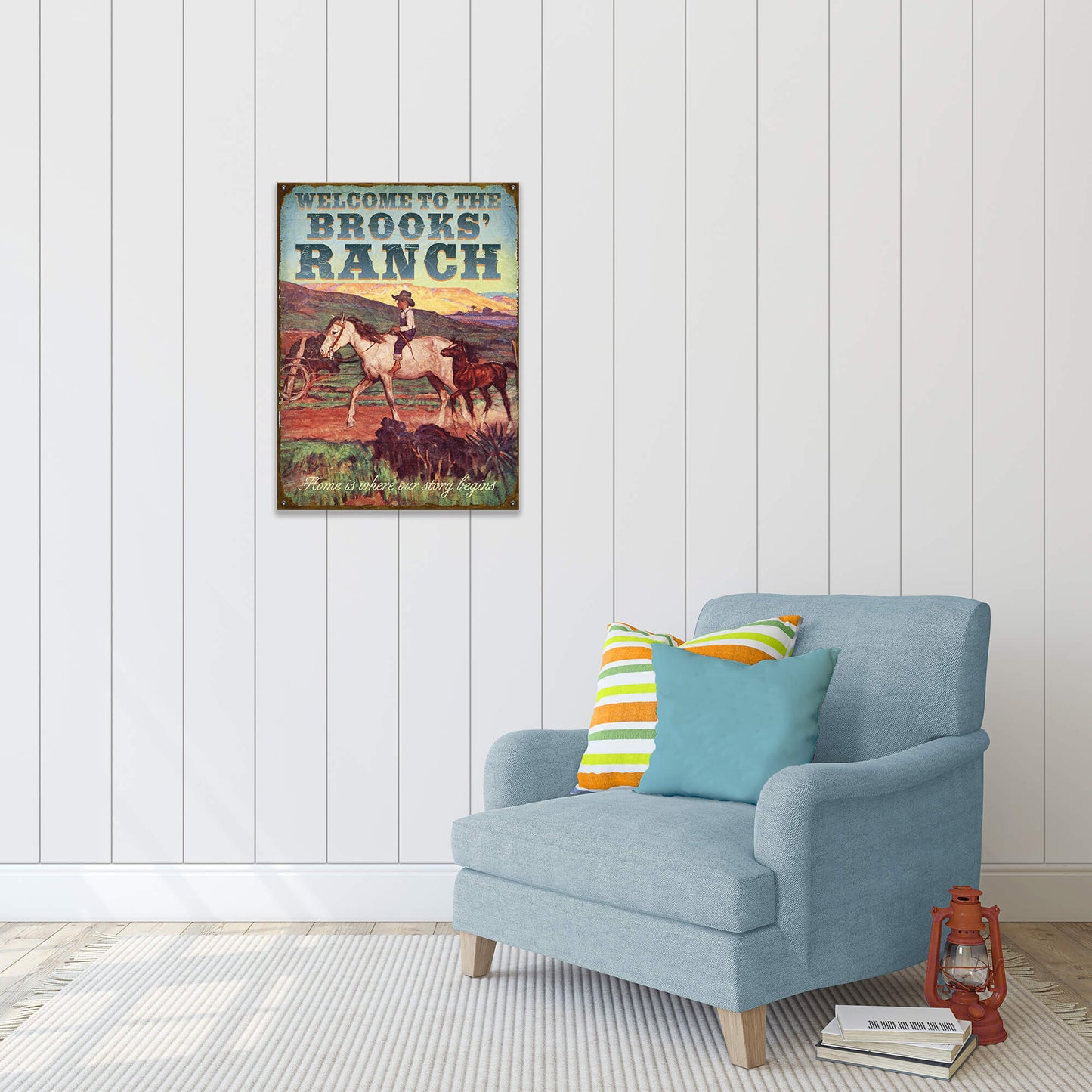 Home is Where Our Story Begins - Wood & Metal Wall Art