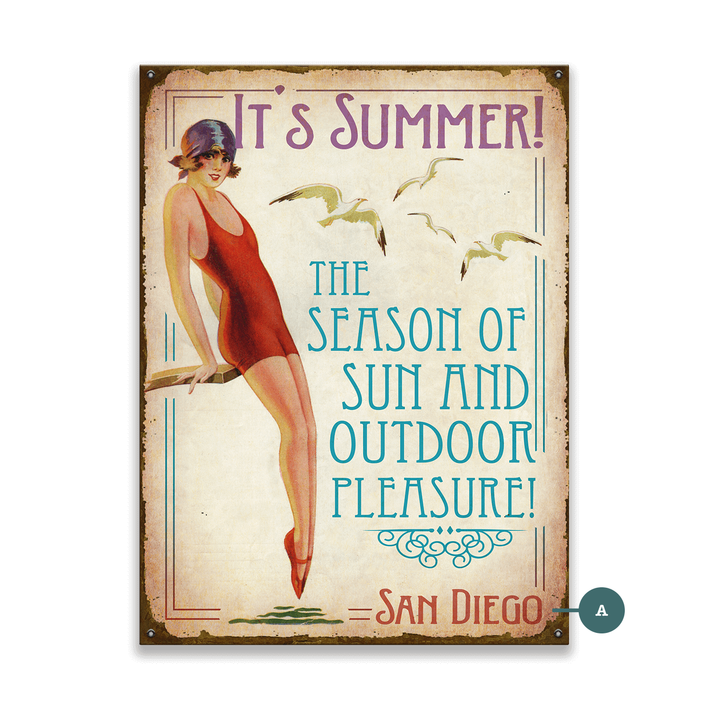 Season of Sun - Wood & Metal Wall Art