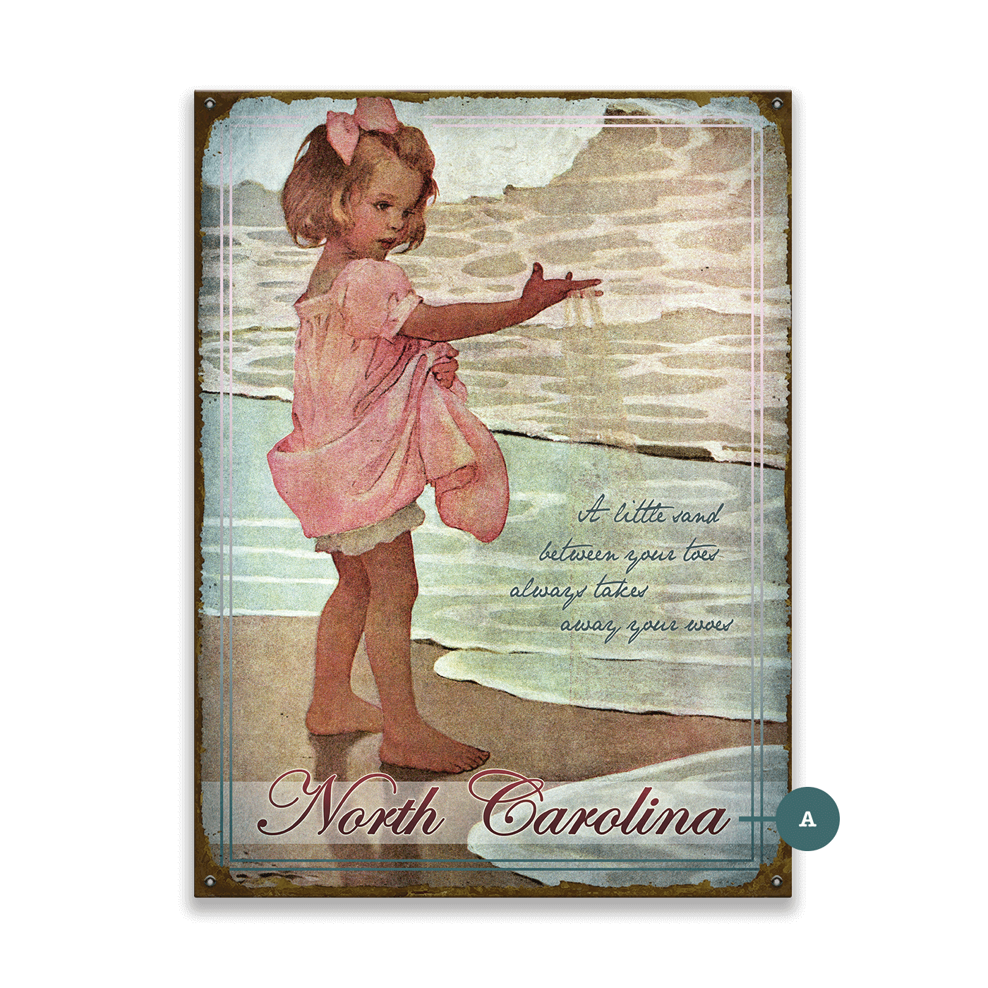 A Little Sand Between Your Toes - Wood & Metal Wall Art