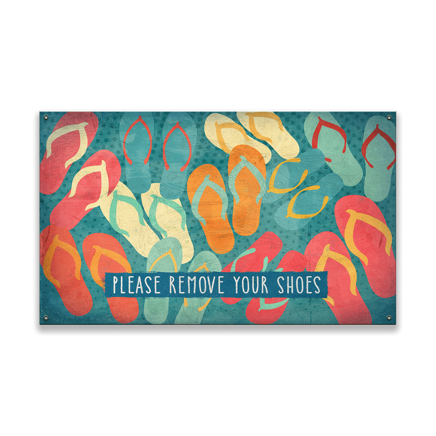 Please Remove Your Flip Flops: Generic - Wood & Metal Wall Art