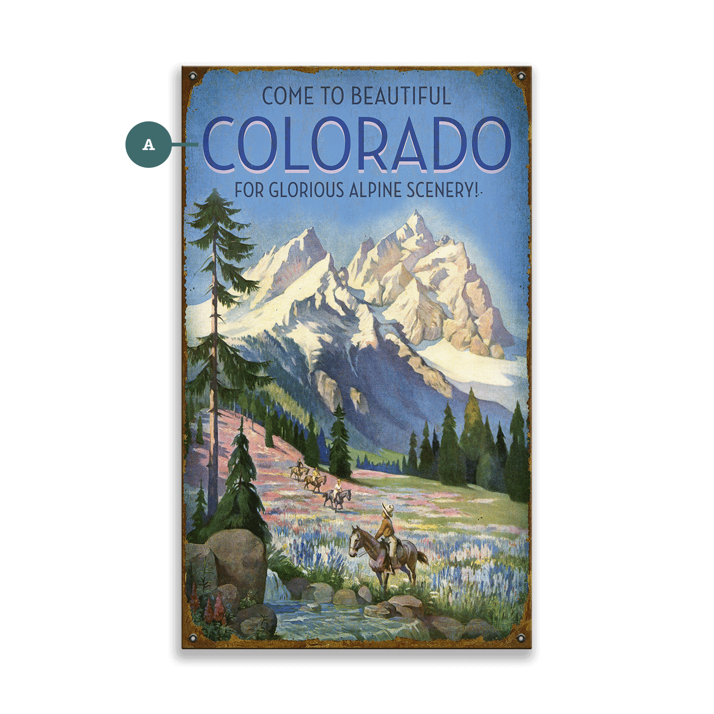 Glorious Alpine Scenery - Wood & Metal Wall Art