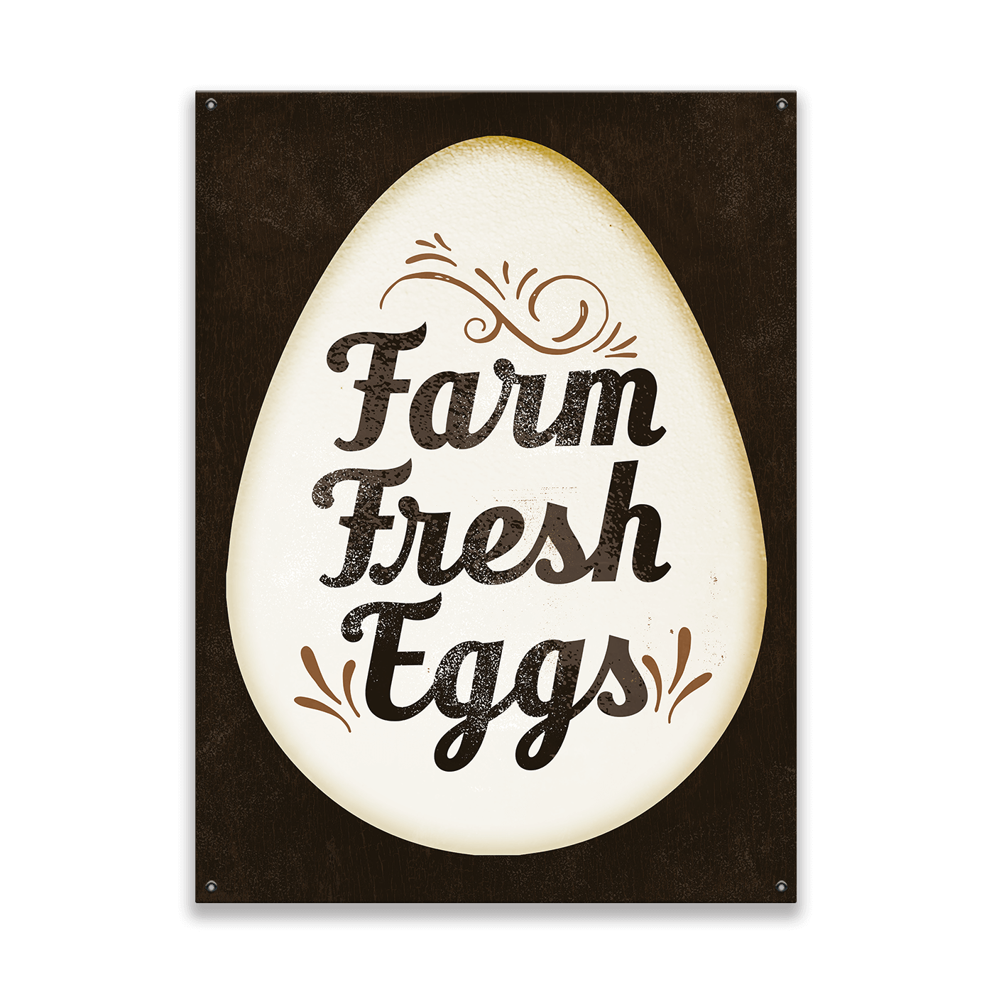Farm Fresh Eggs - Wood & Metal Wall Art