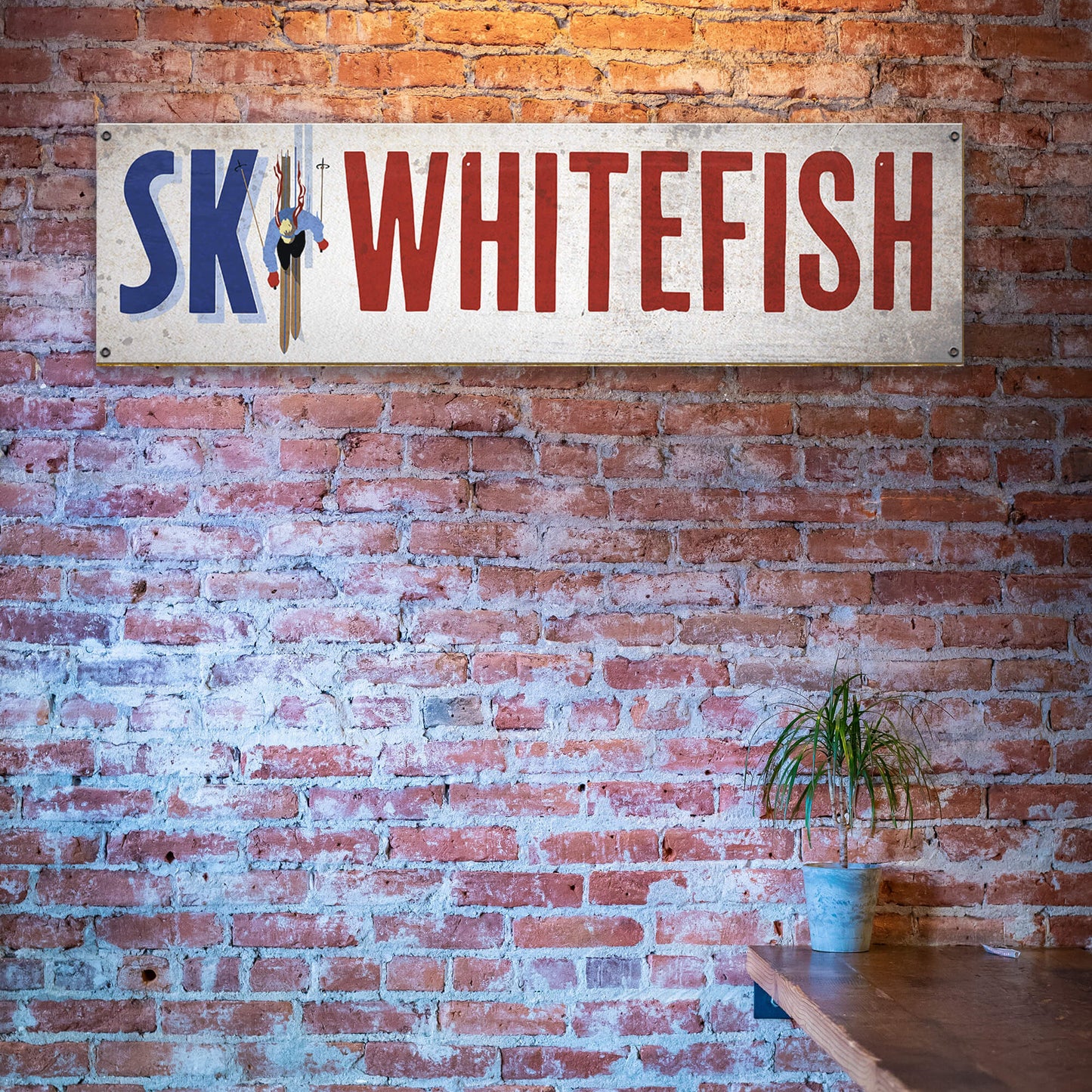Ski In Style - Wood & Metal Wall Art