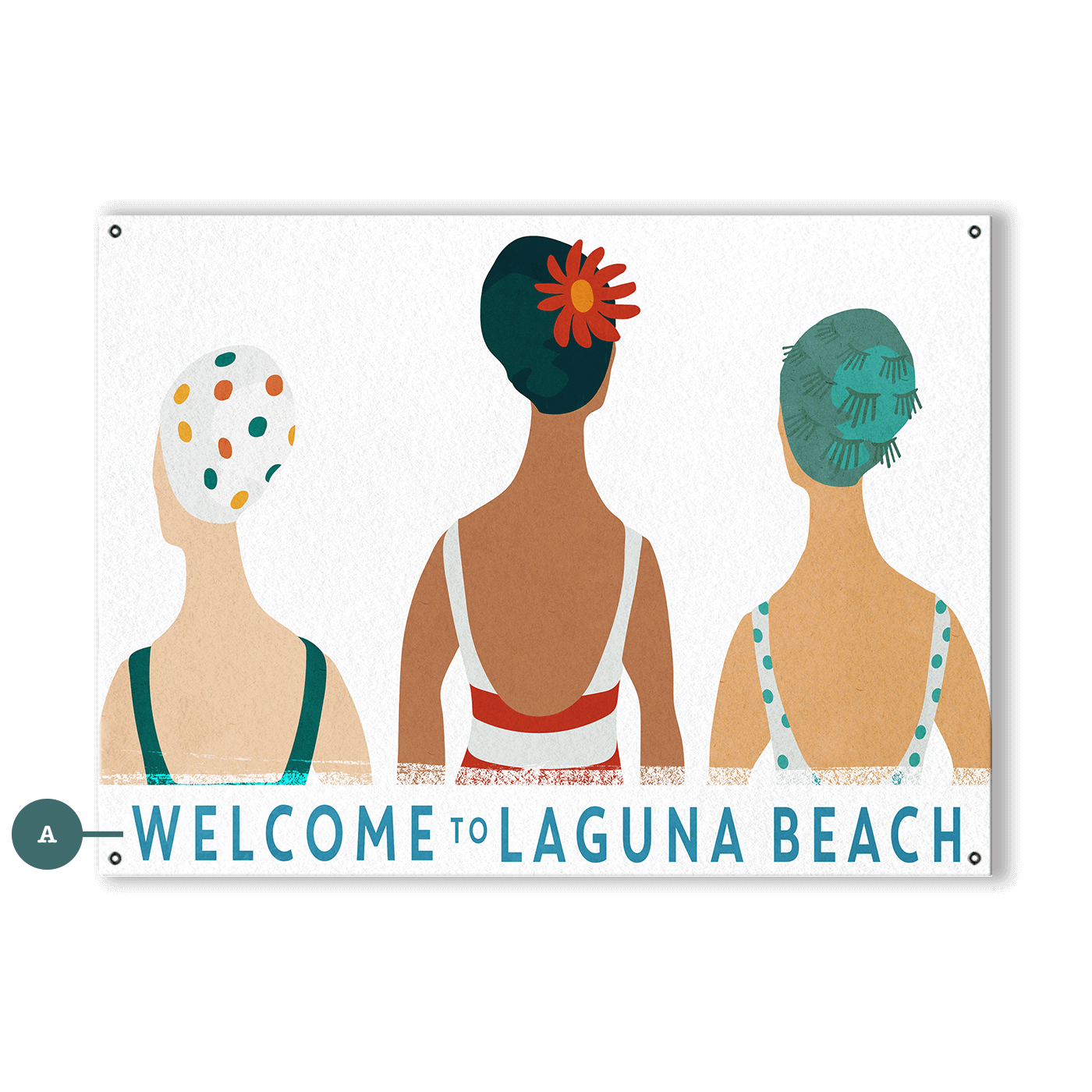 Seaside Bonnets - Wood & Metal Wall Art