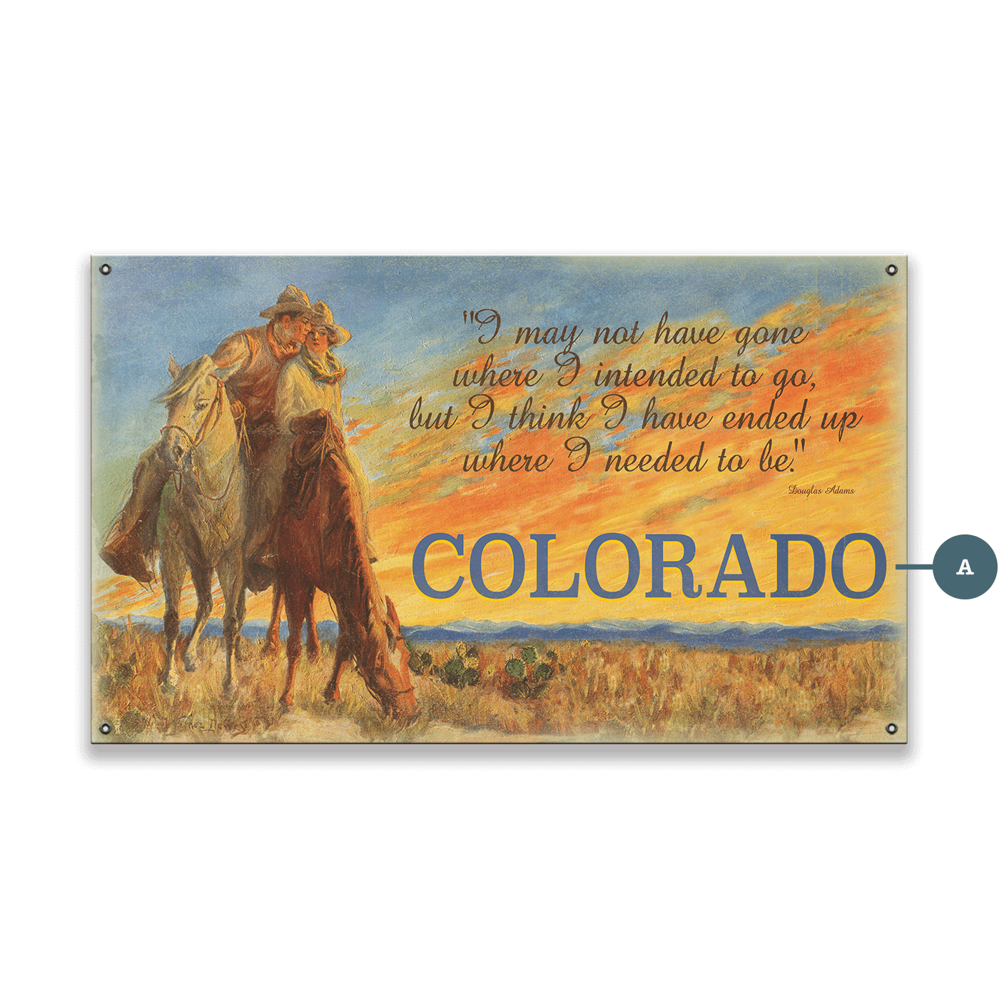Where I Needed to Be - Wood & Metal Wall Art
