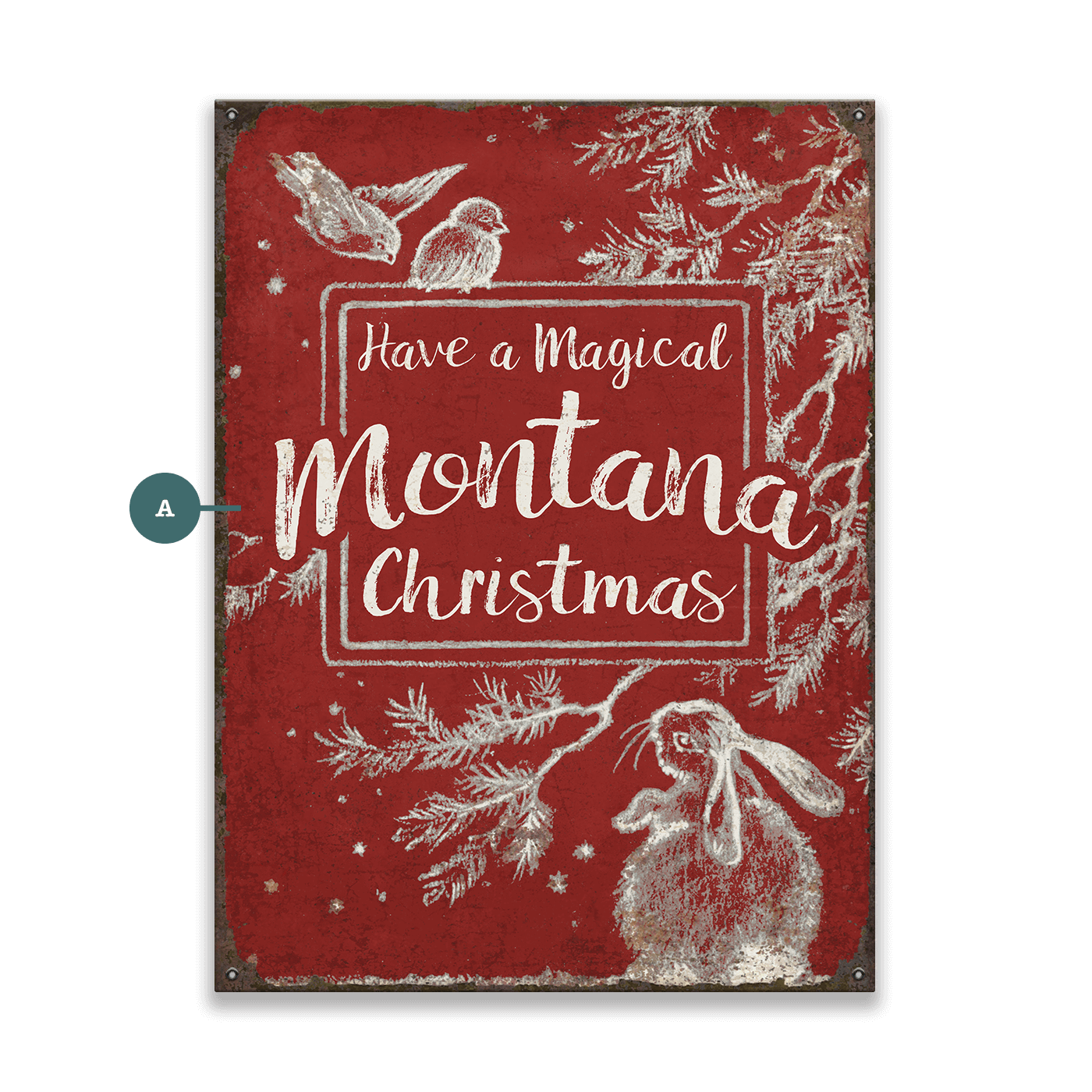A Cozy Critter Christmas - Wood & Metal Wall Art