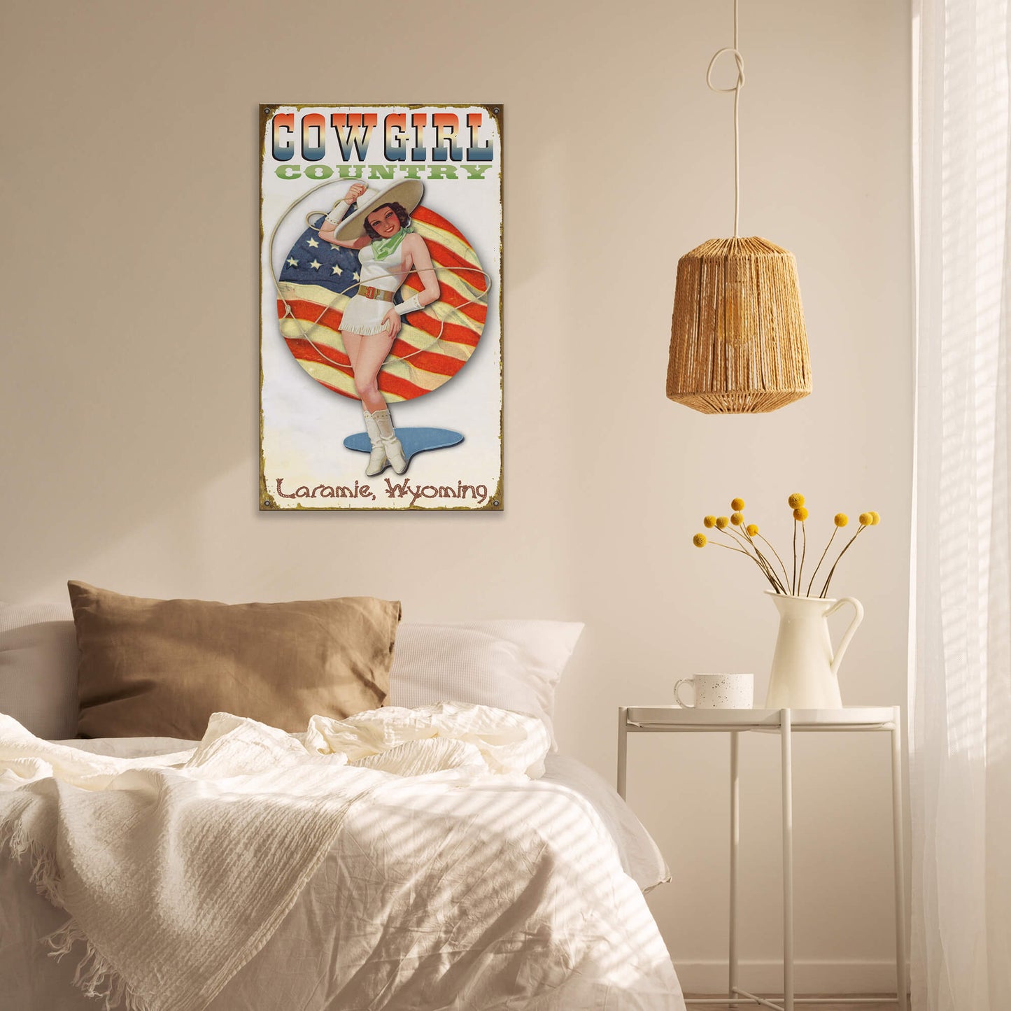 Cowgirl Country - Wood & Metal Wall Art