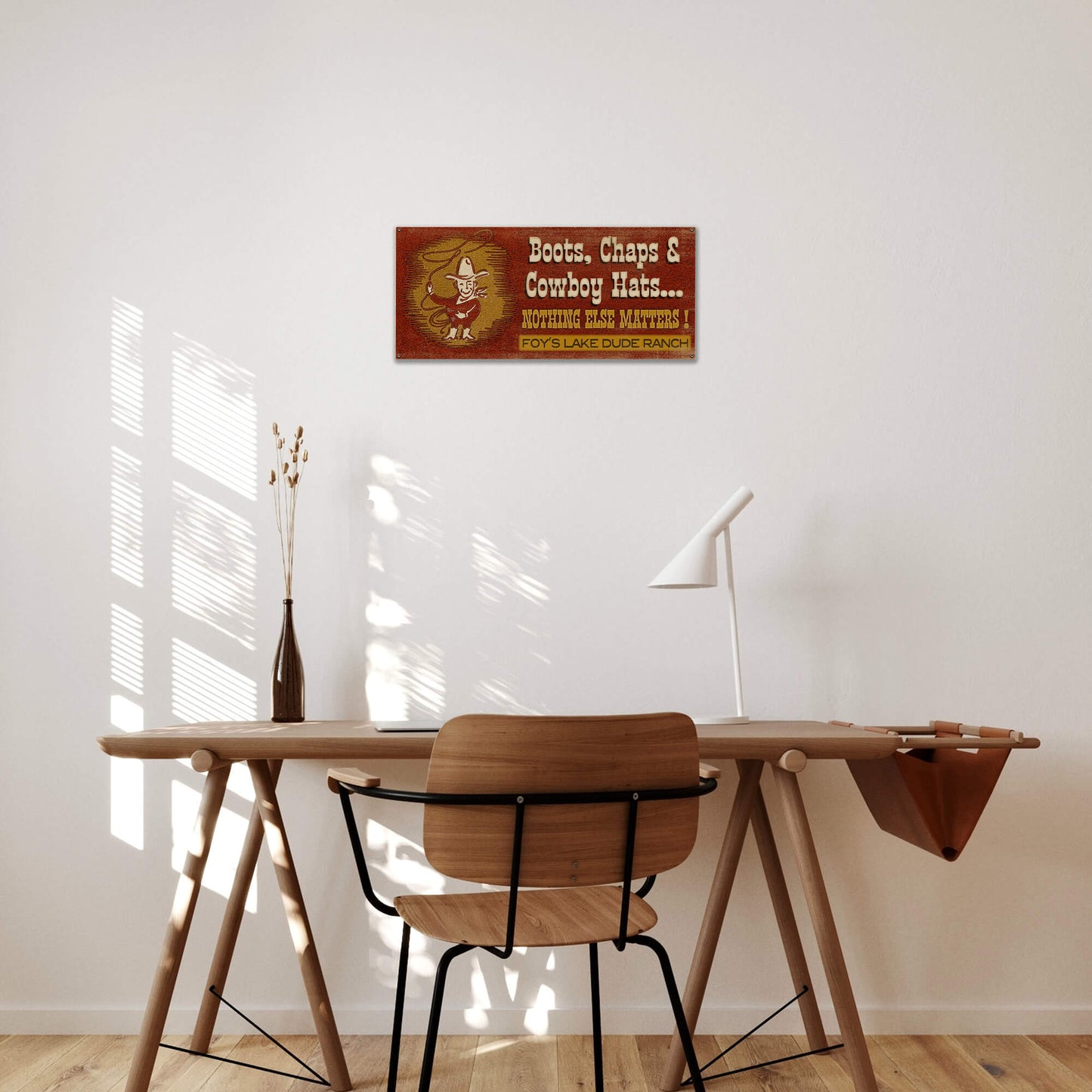 Boots, Chaps & Cowboy Hats - Wood & Metal Wall Art