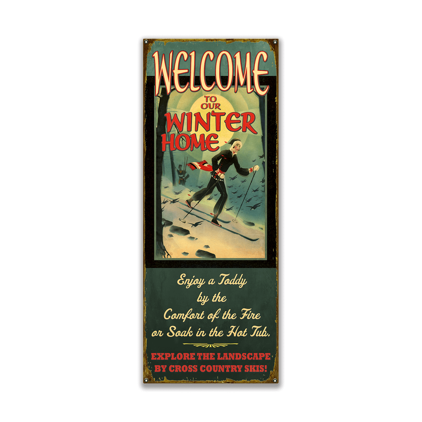 Winter Home XCountry: Generic - Wood & Metal Wall Art