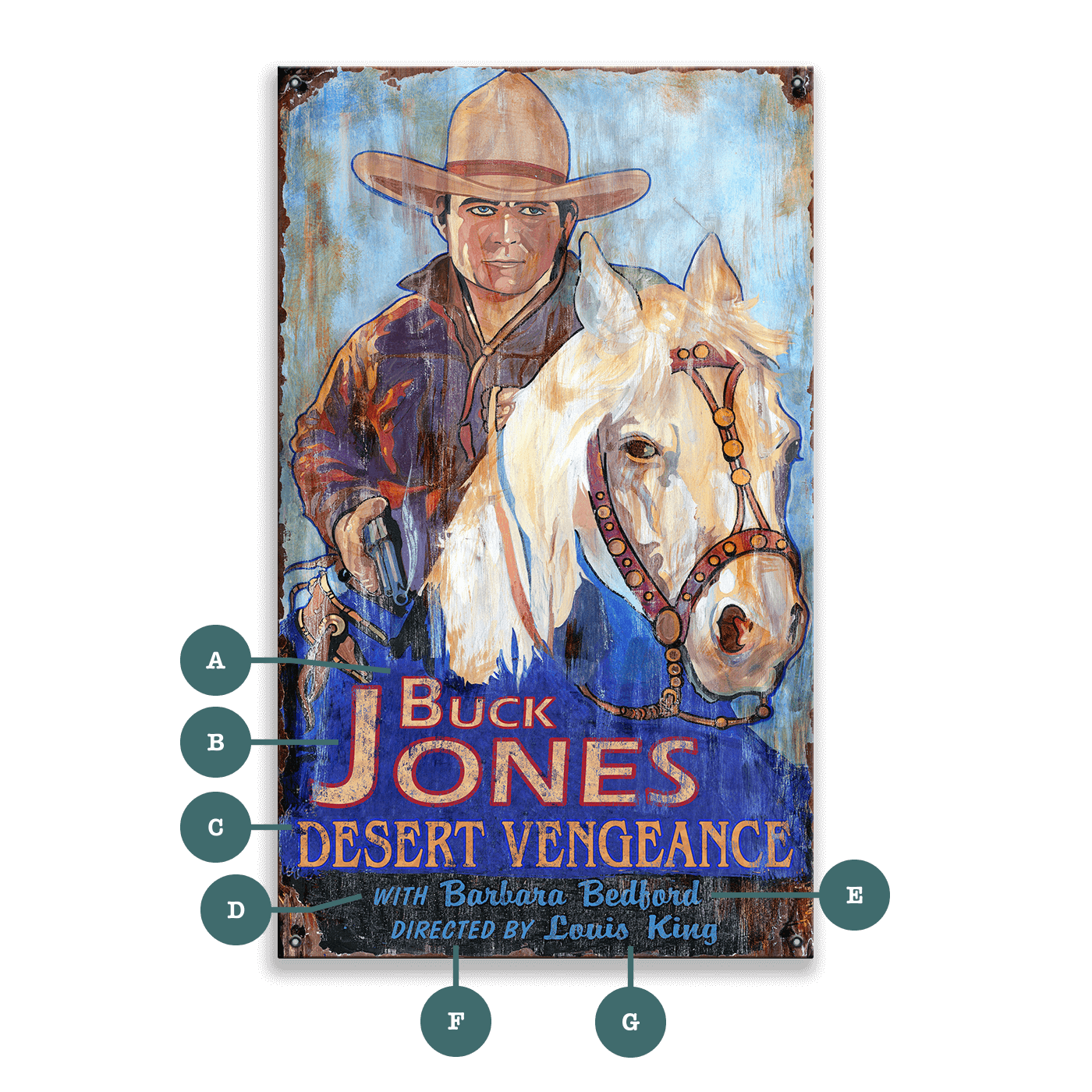 Desert Vengeance - Wood & Metal Wall Art